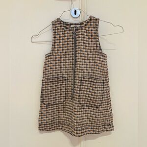 CARAMEL Line Sleeveless Dress with Front Pockets